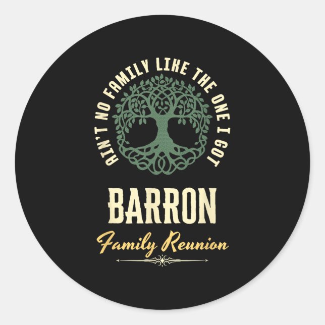 Sticker Rond Reunion familiale 2025 Conception correspondante - (Devant)