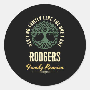 Sticker Rond Reunion familiale 2025 Conception correspondante -