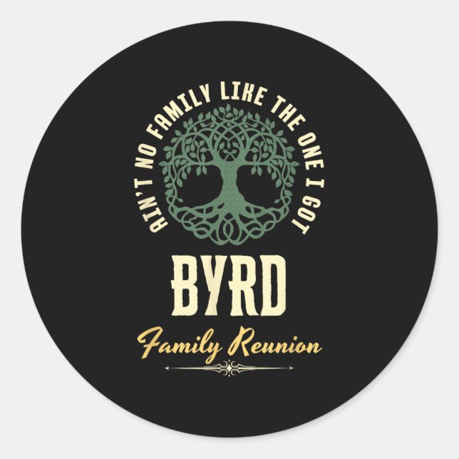 Sticker Rond Reunion familiale 2025 Conception correspondante - (Devant)