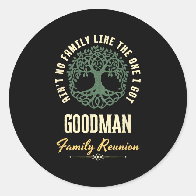 Sticker Rond Reunion familiale 2025 Conception correspondante - (Devant)