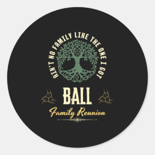 Sticker Rond Reunion familiale 2025 Conception de jumelage - Ba
