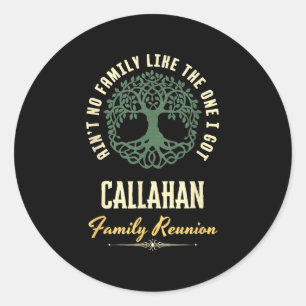 Sticker Rond Reunion familiale 2025 Conception de jumelage - Ca