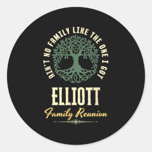 Sticker Rond Reunion familiale 2025 Conception de jumelage - El