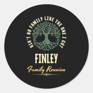 Sticker Rond Reunion familiale 2025 Conception de jumelage - Fi