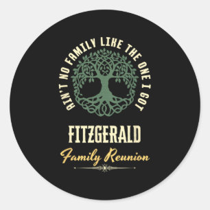 Sticker Rond Reunion familiale 2025 Conception de jumelage - Fi