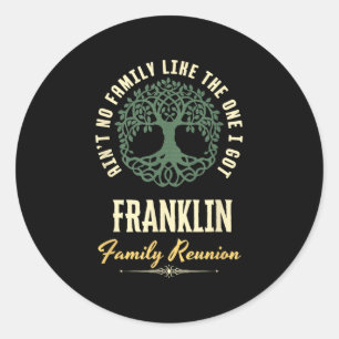 Sticker Rond Reunion familiale 2025 Conception de jumelage - Fr