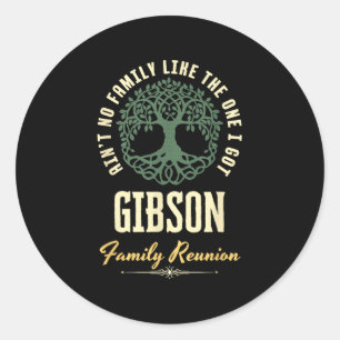 Sticker Rond Reunion familiale 2025 Conception de jumelage - Gi