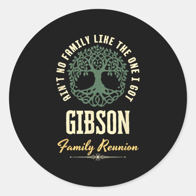 Sticker Rond Reunion familiale 2025 Conception de jumelage - Gi (Devant)