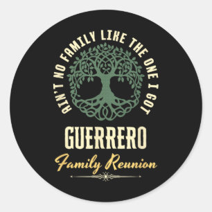 Sticker Rond Reunion familiale 2025 Conception de jumelage - Gu
