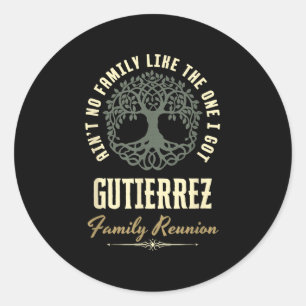 Sticker Rond Reunion familiale 2025 Conception de jumelage - Gu