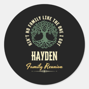 Sticker Rond Reunion familiale 2025 Conception de jumelage - Ha