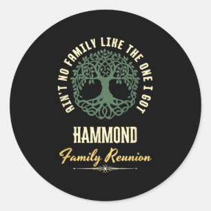 Sticker Rond Reunion familiale 2025 Conception de jumelage - Ha