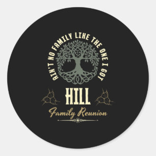 Sticker Rond Reunion familiale 2025 Conception de jumelage - Hi