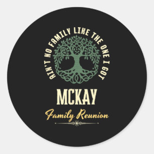 Sticker Rond Reunion familiale 2025 Conception de jumelage - Mc