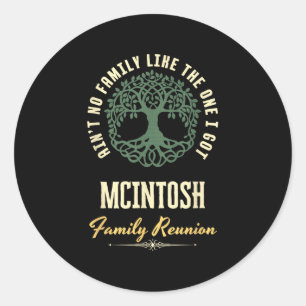 Sticker Rond Reunion familiale 2025 Conception de jumelage - Mc