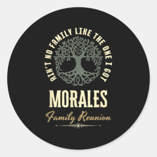 Sticker Rond Reunion familiale 2025 Conception de jumelage - Mo