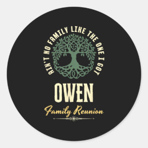 Sticker Rond Reunion familiale 2025 Conception de jumelage - Ow