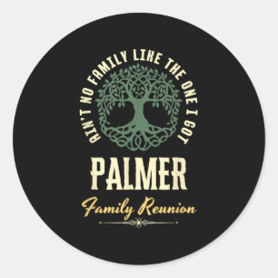 Sticker Rond Reunion familiale 2025 Conception de jumelage - Pa