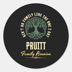 Sticker Rond Reunion familiale 2025 Conception de jumelage - Pr