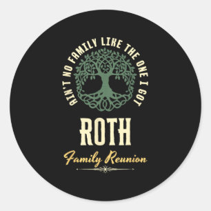 Sticker Rond Reunion familiale 2025 Conception de jumelage - Ro