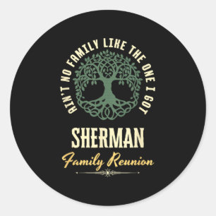 Sticker Rond Reunion familiale 2025 Conception de jumelage - Sh