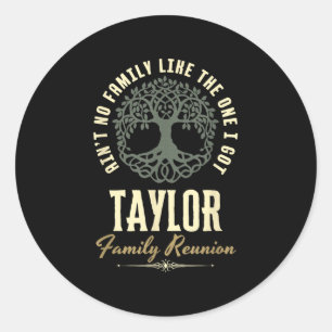 Sticker Rond Reunion familiale 2025 Conception de jumelage - Ta