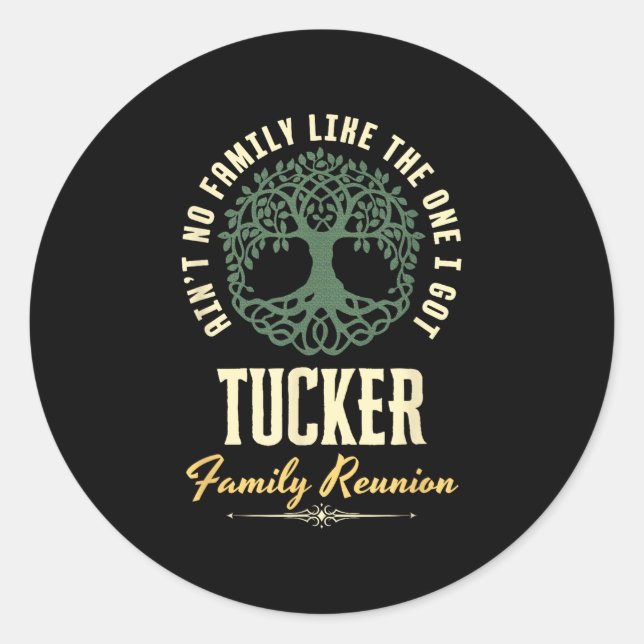 Sticker Rond Reunion familiale 2025 Conception de jumelage - Tu (Devant)