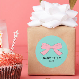 Sticker Rond Reveillez le genre Pink & Blue Party