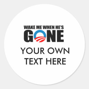 STICKER ROND RÉVEILLEZ-MOI QUAND IL EST ALLÉ