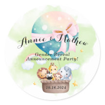 Révélation de genre en Sage Bébé Animaux Safari