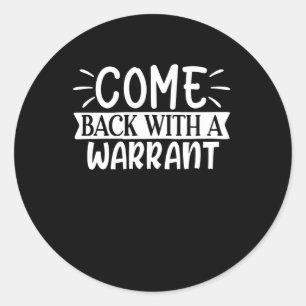 Sticker Rond revenir avec un mandat
