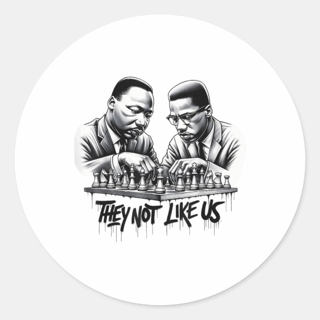 Sticker Rond Rêver Comme Luther King (Devant)