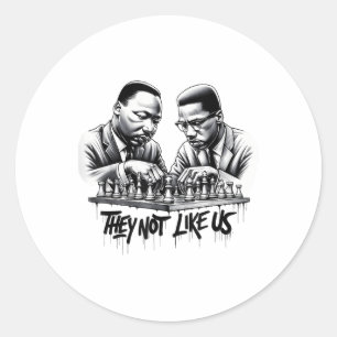 Sticker Rond Rêver Comme Luther King