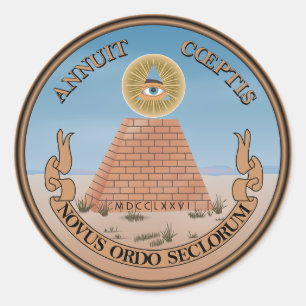 Sticker Rond Revers du Grand Sceau