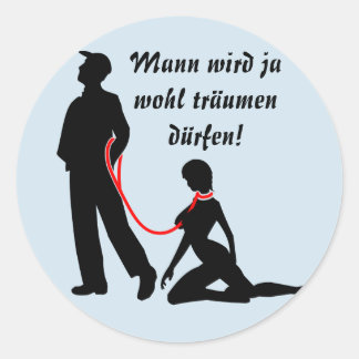 Sticker Rond Rêves d'hommes