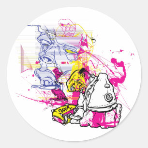 Sticker Rond Révolution du nucléaire