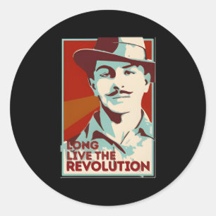 Sticker Rond Révolution Shaheed Bhagat Singh
