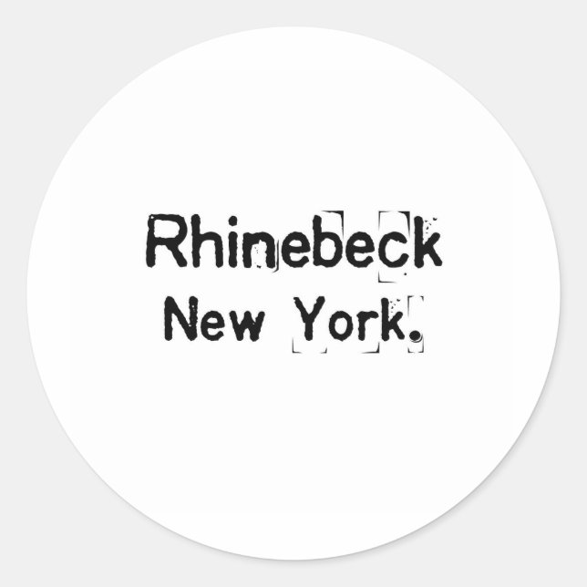 Sticker Rond rhinebeck new york sale (Devant)