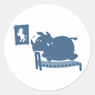 Sticker Rond Rhino fitness - Choisissez la couleur arrière - pl