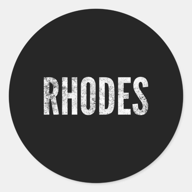 Sticker Rond Rhodes (Devant)
