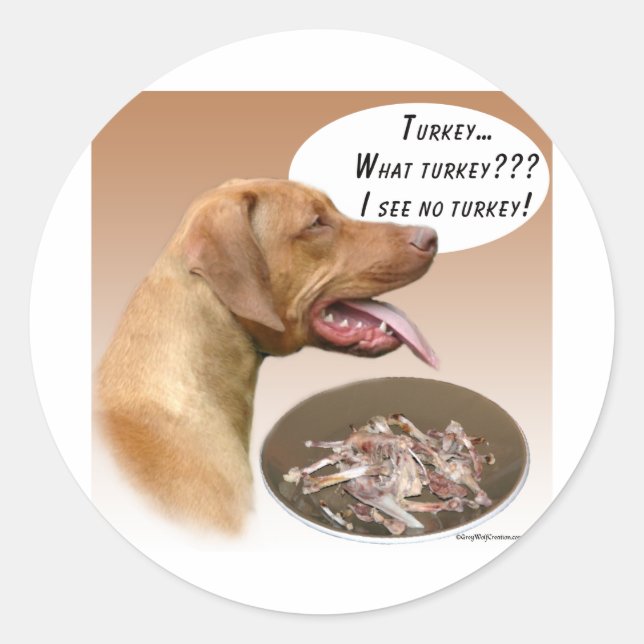 Sticker Rond Rhodesian Ridgeback Turquie (Devant)