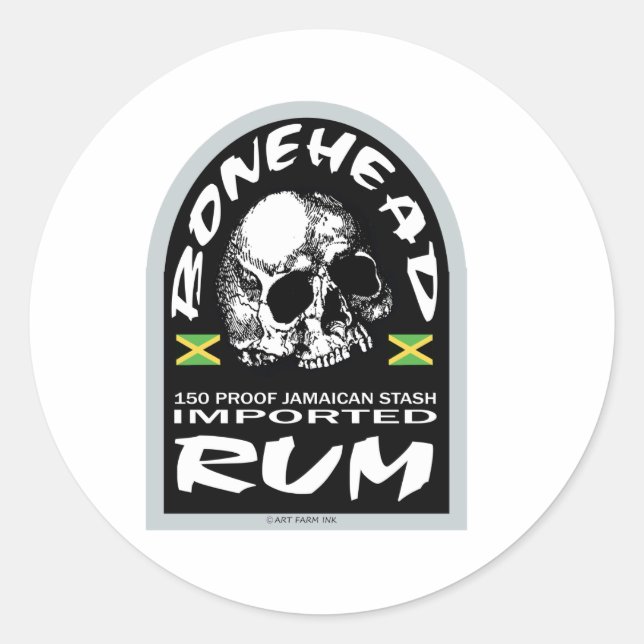 Sticker Rond Rhum en tête de bonification (Devant)