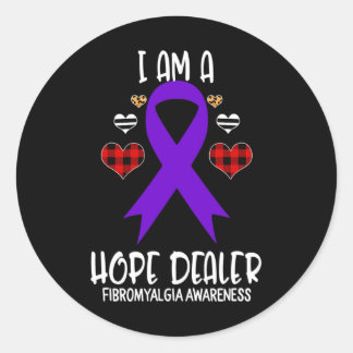 Sticker Rond Ribbon de sensibilisation Je suis un concessionnai