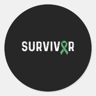 Sticker Rond Ribbon Survivor Rem non Hodgkin Lymphoma Awareness
