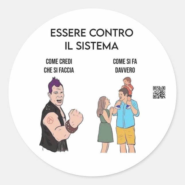 Sticker Rond ribellione (Devant)