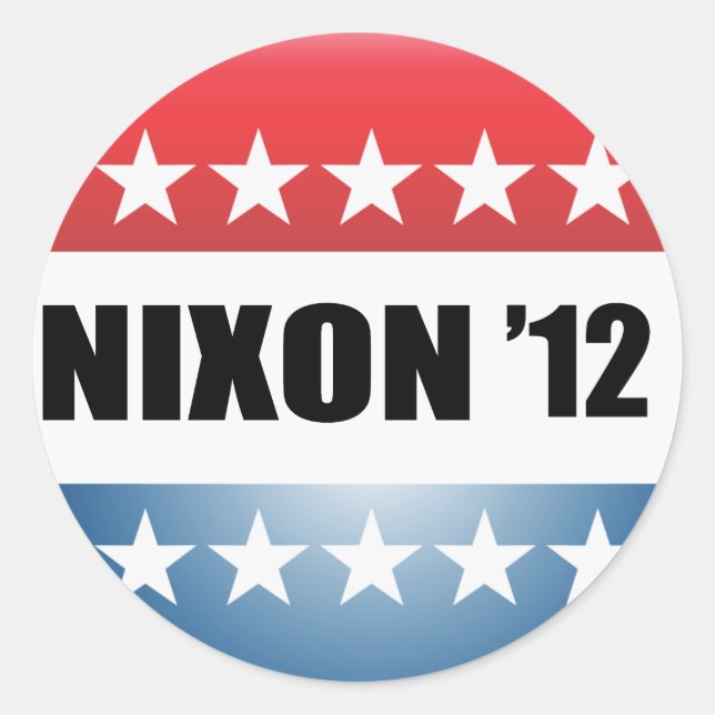 STICKER ROND RICHARD NIXON (Devant)