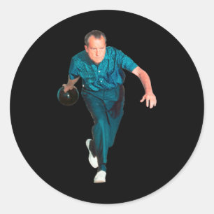 Sticker Rond Richard Nixon Quilles