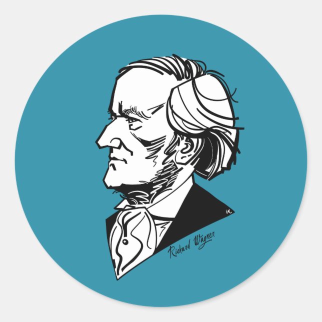 Sticker Rond Richard Wagner (Devant)