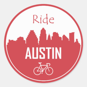 Sticker Rond Ride Austin