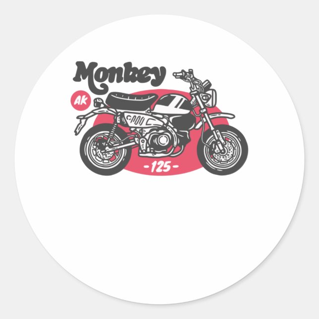 Sticker Rond Ride Monkey (Devant)